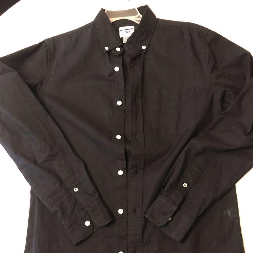 Old navy, Mens size small, black color, button down shirt
